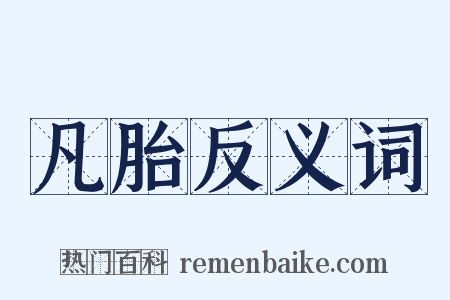 凡胎反义词是什么意思的图片